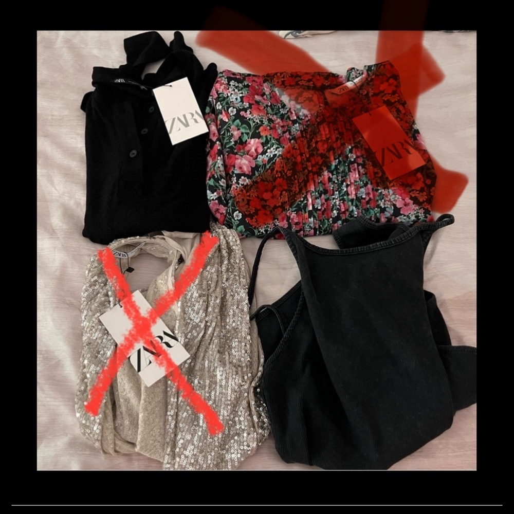 NEW Zara TOP BUNDLE SET 2items total NWT